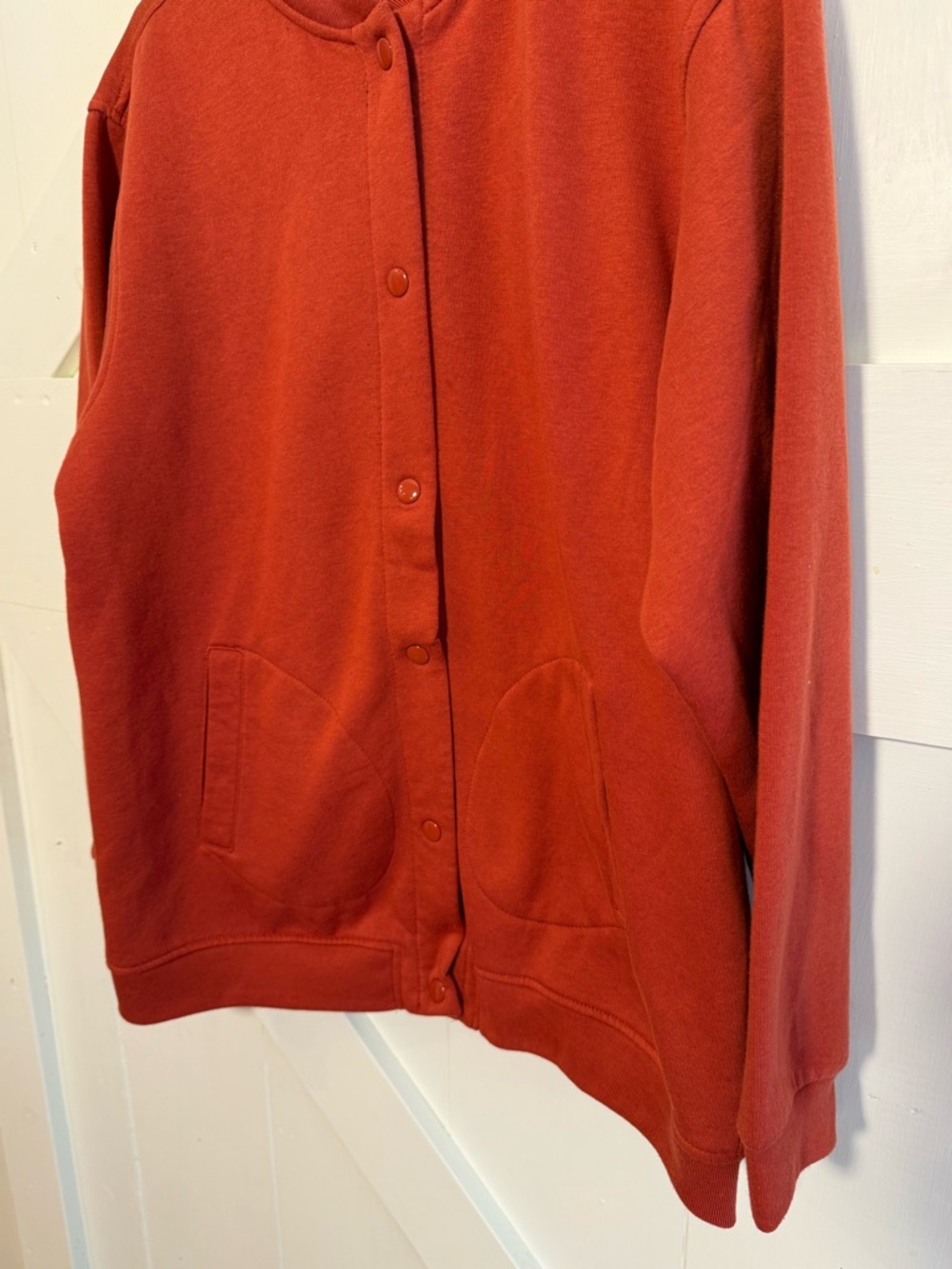 Tudor Court Rust Button Front Jacket Size L Pockets - Picture 4 of 11